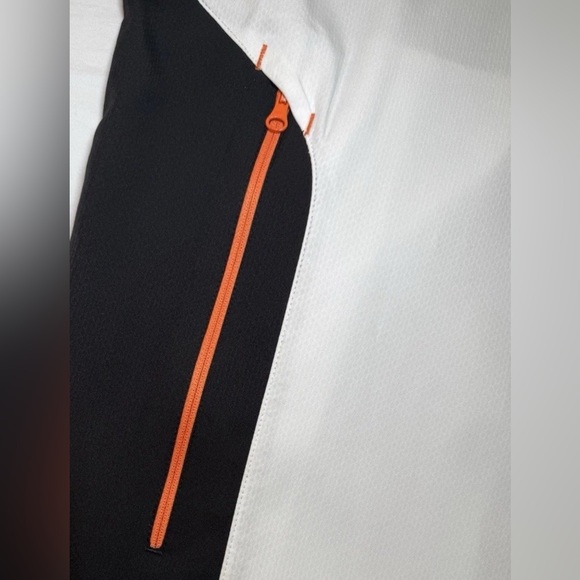 Foot Joy Golf Wind Shirt Jacket Mens L Quarter Zip Pullover Gray Black Poseidon - Picture 10 of 14